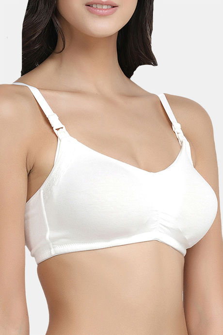 InnerSense Organic Cotton Anti Microbial Soft Nursing Bra With Removable Pads (Pack Of 3) - Multicolor — image 9